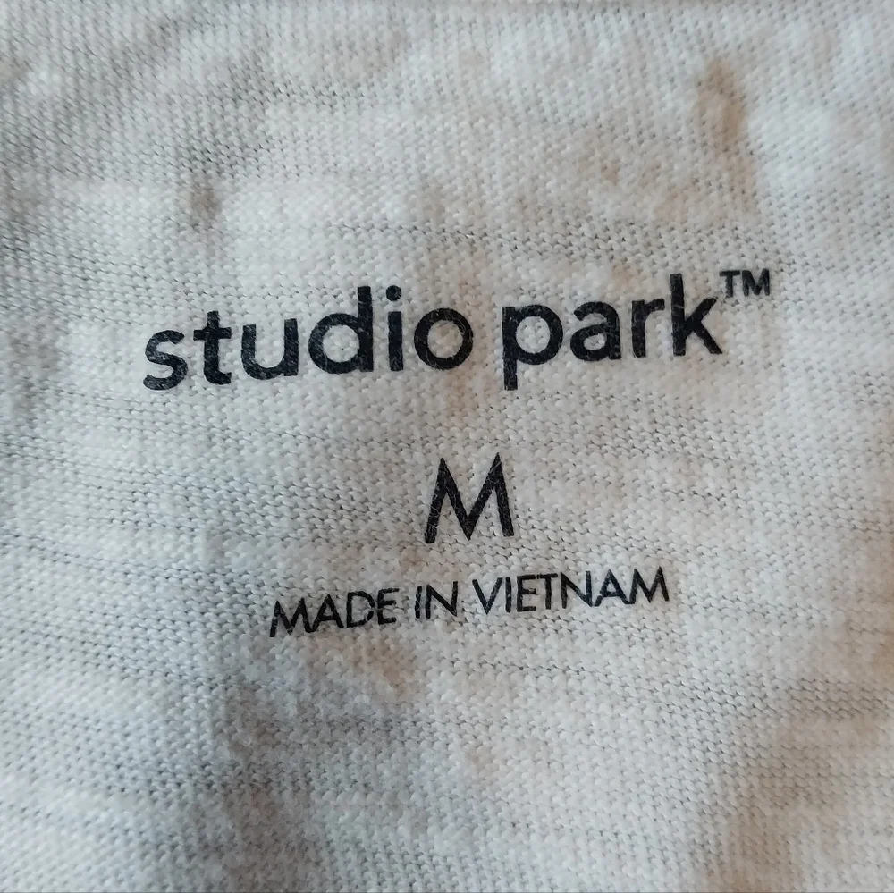 Studio Park 3/4 Sleeve Slub Knit Top M - Picture 4 of 5